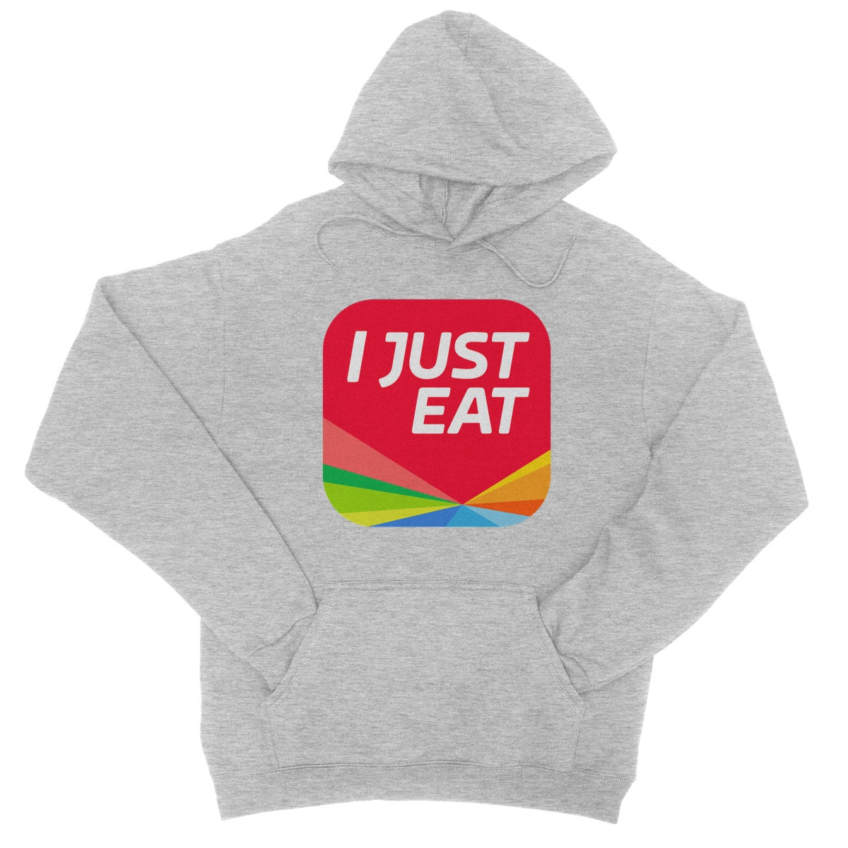 I Just Eat Hoodie - Heather Grey - Funny Hoodie