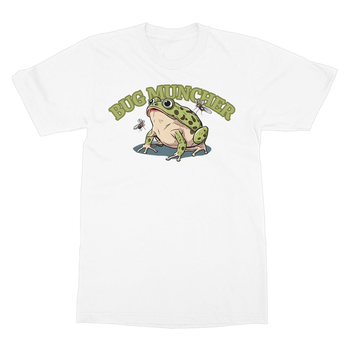 Bug Muncher T-Shirt - White - Funny T-Shirt