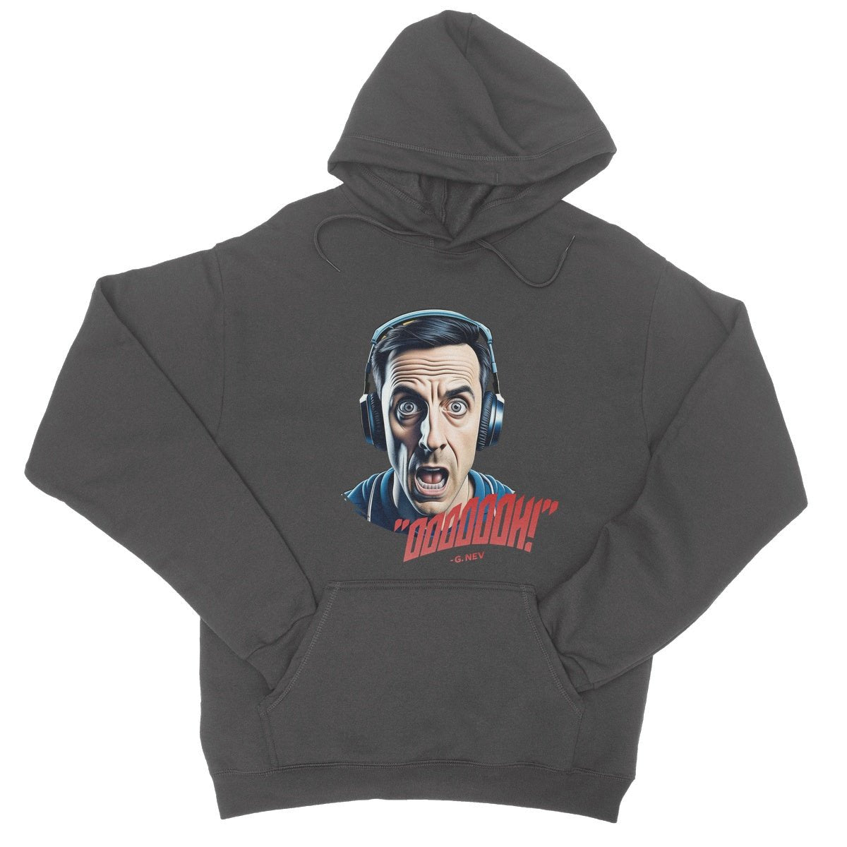 Gary Neville Oooooh Hoodie - Charcoal - Funny Hoodie