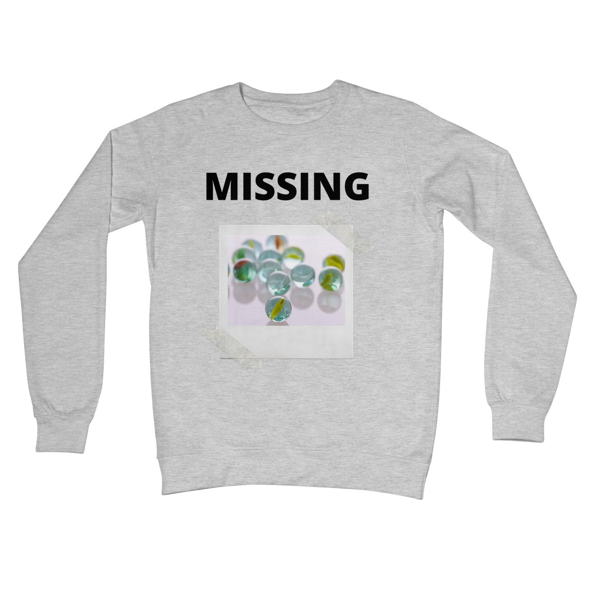 Lost My Marbles Jumper - Heather Grey - Funny Jumper