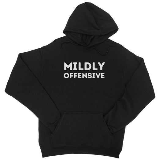 Mildly Offensive Hoodie - Jet Black - Funny Hoodie