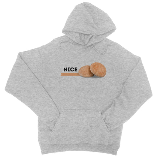 Nice Buns Hoodie - Heather Grey - Funny Hoodie