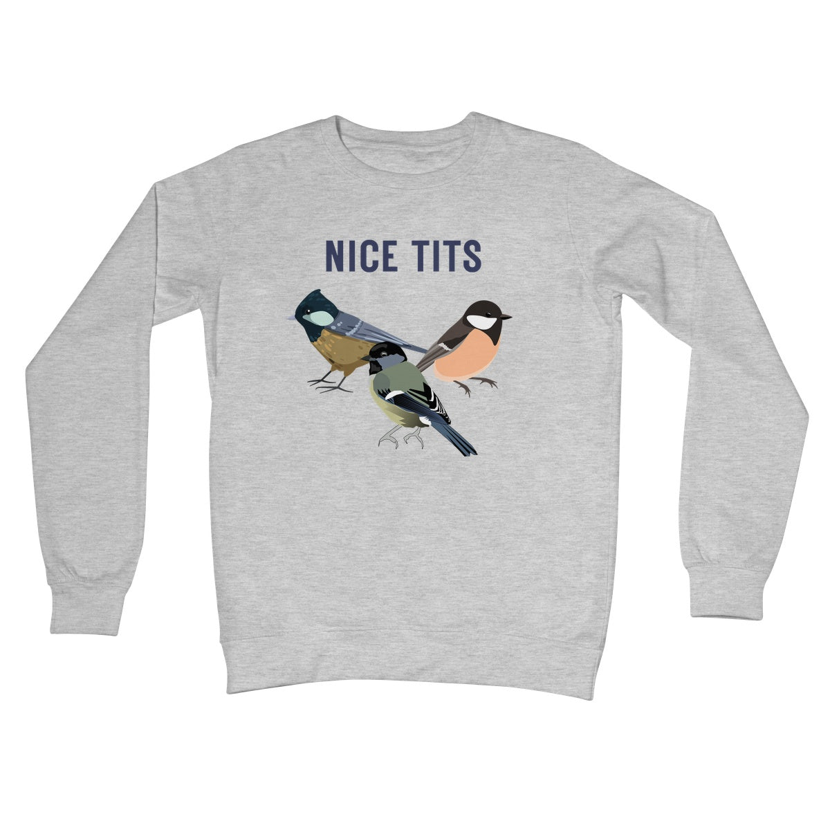 Nice Tits Jumper - Heather Grey - Funny Jumper