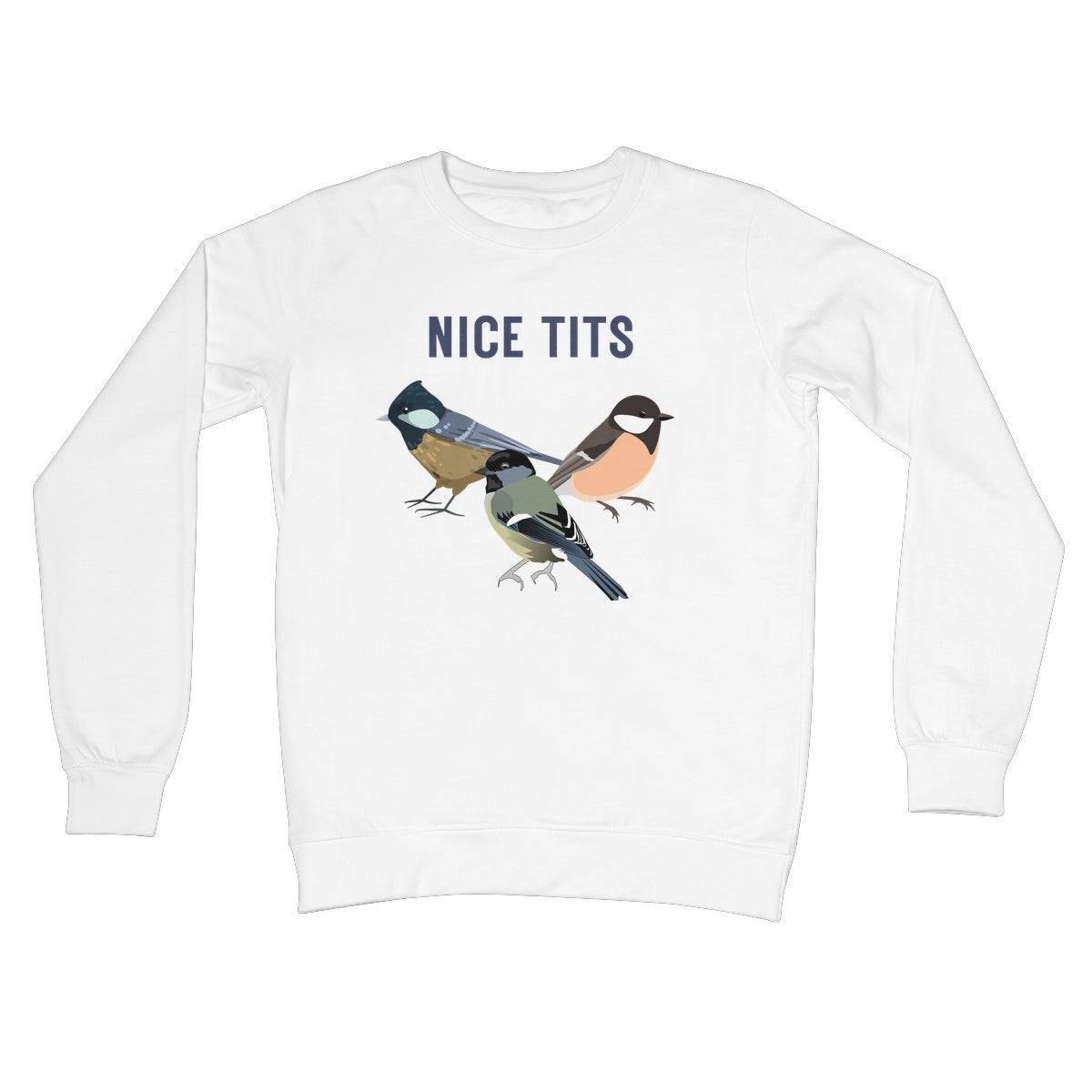Nice Tits Jumper - Arctic White - Funny Jumper