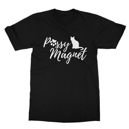 Pussy Magnet T-Shirt - Black - Funny T-Shirt