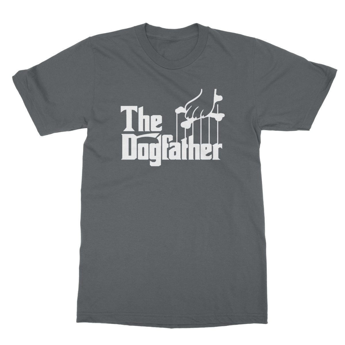The Dogfather T-Shirt - Charcoal - Funny T-Shirt