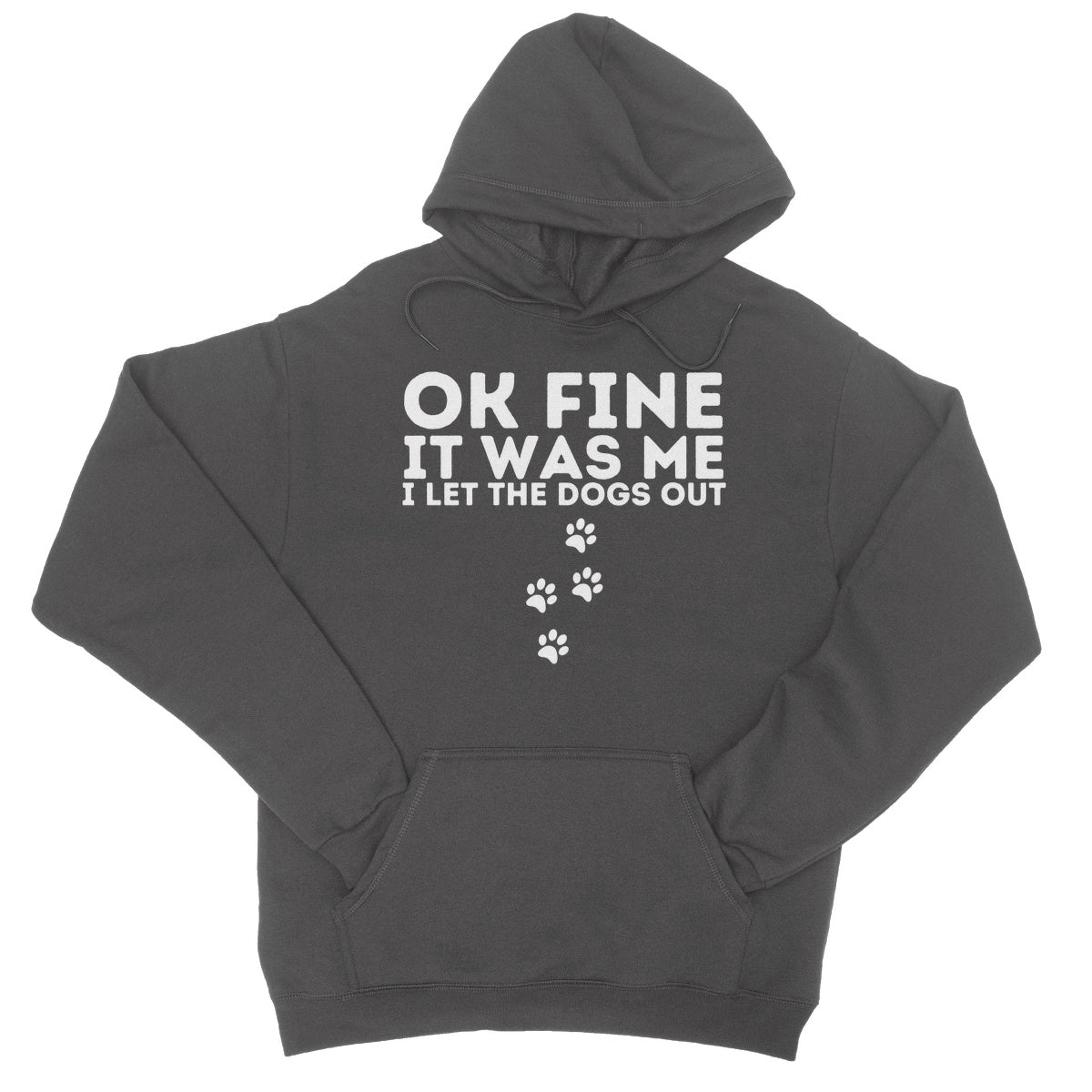 I Confess, I Let The Dogs Out Hoodie - Charcoal - Funny Hoodie