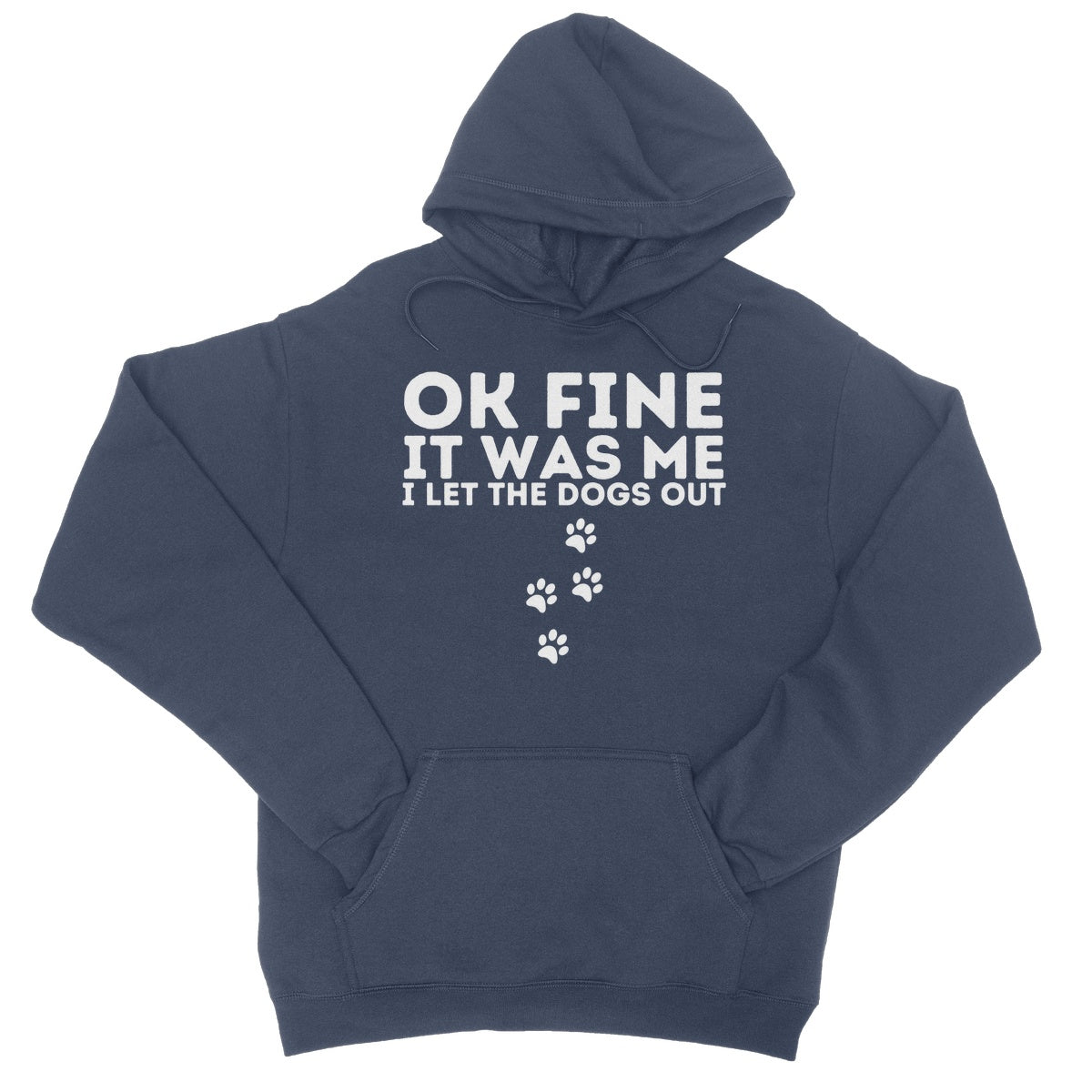 I Confess, I Let The Dogs Out Hoodie - Oxford Navy - Funny Hoodie