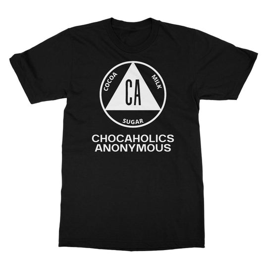 Chocaholics Anonymous T-Shirt - Black - Funny T-Shirt