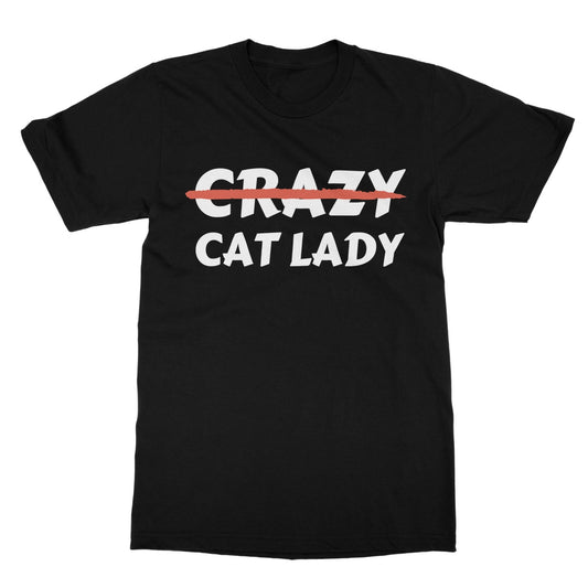 Crazy Cat Lady T-Shirt - Black - Funny T-Shirt