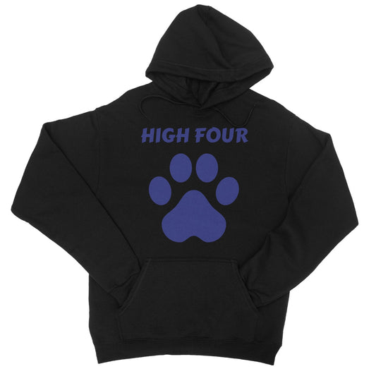 High Four Hoodie - Jet Black - Funny Hoodie