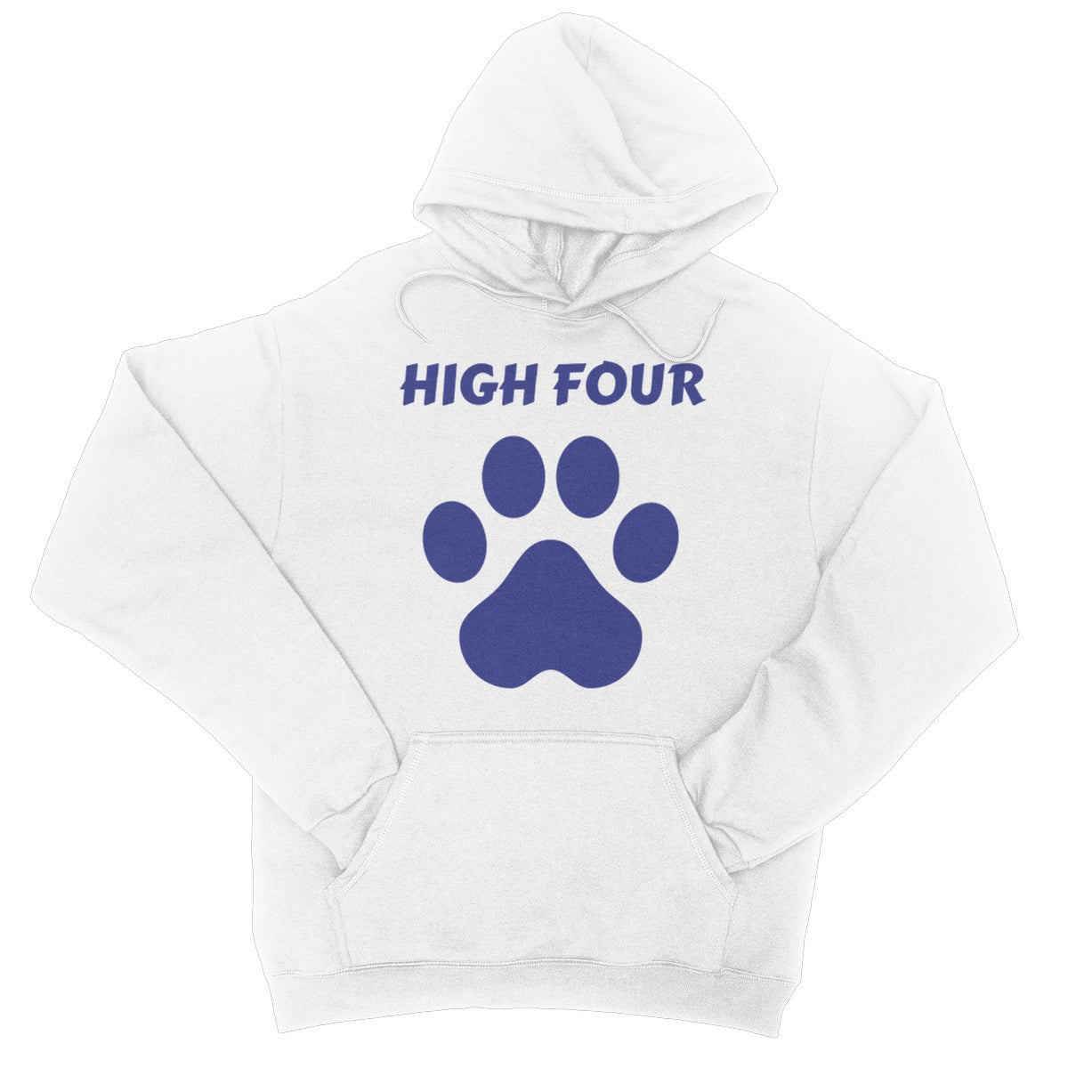 High Four Hoodie - Arctic White - Funny Hoodie