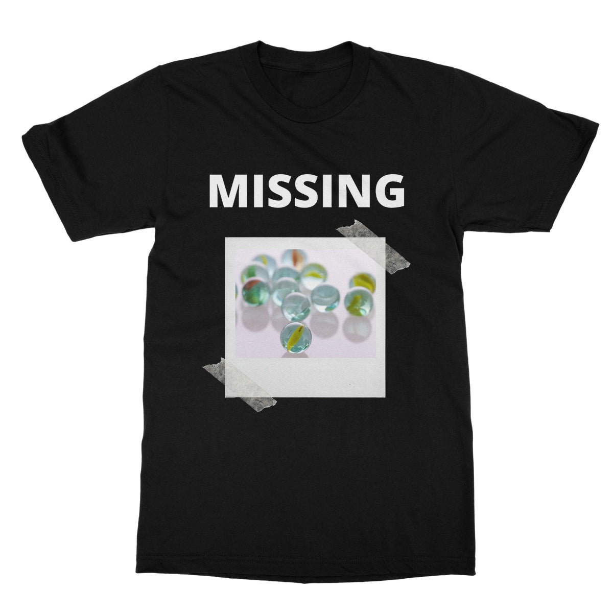 Lost My Marbles T-Shirt - Black - Funny T-Shirt