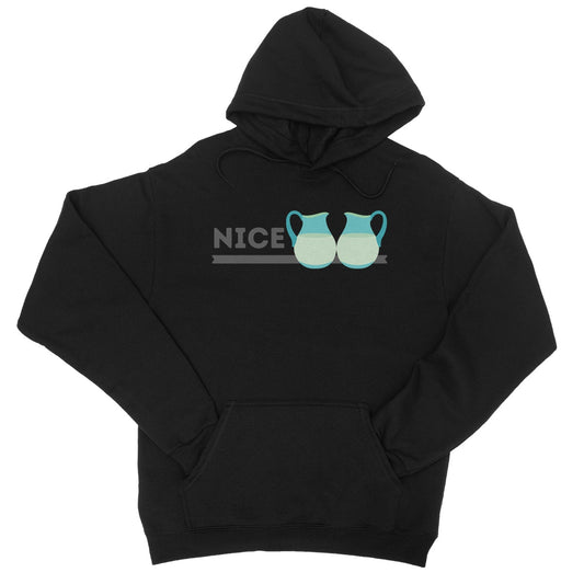 Nice Jugs Hoodie - Jet Black - Funny Hoodie
