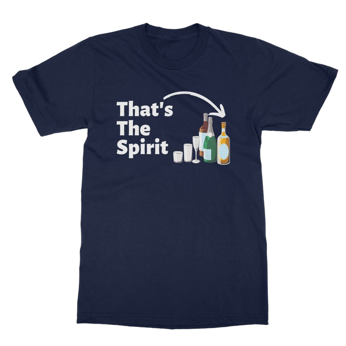 That's The Spirit T-Shirt - Navy - Funny T-Shirt