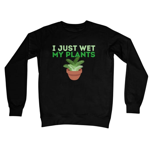I just wet my plants jumper black
