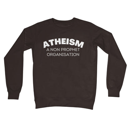 atheism jumper brown