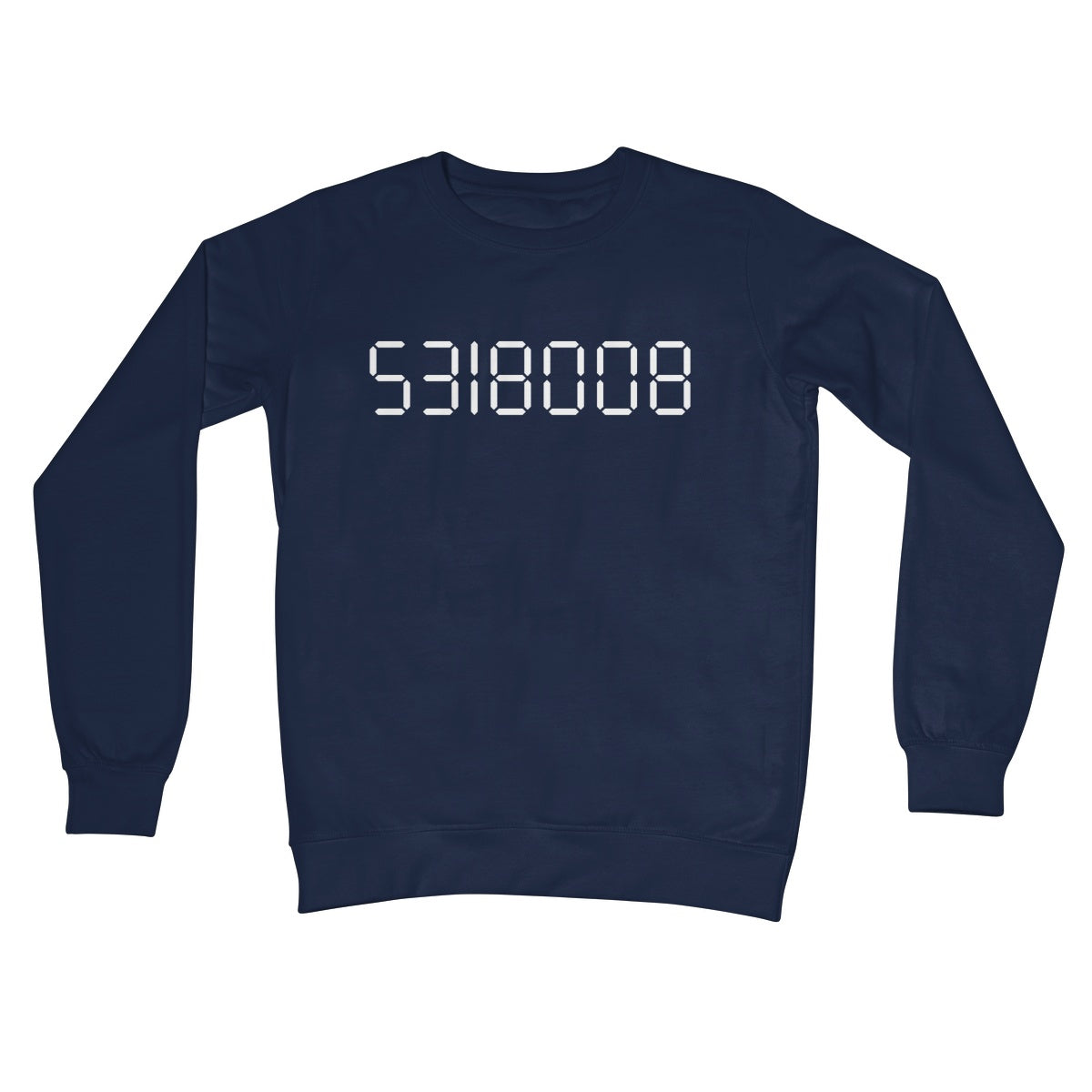 calculator boobies jumper navy