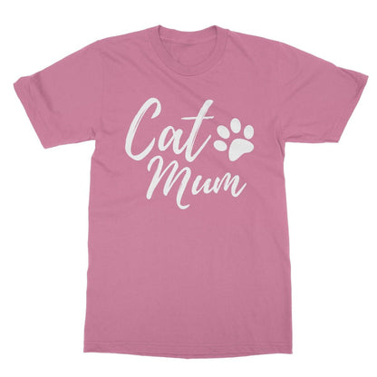 Cat Mum T-Shirt - Azalea - Funny T-Shirt