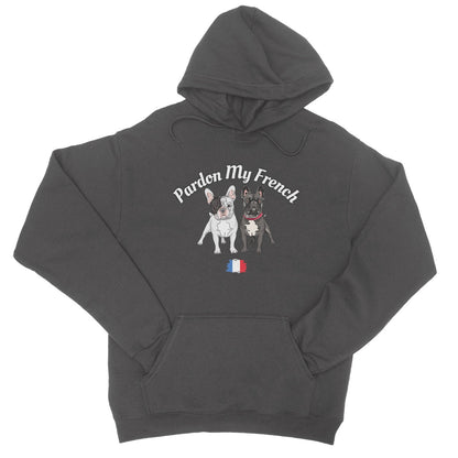 pardon my french hoodie grey