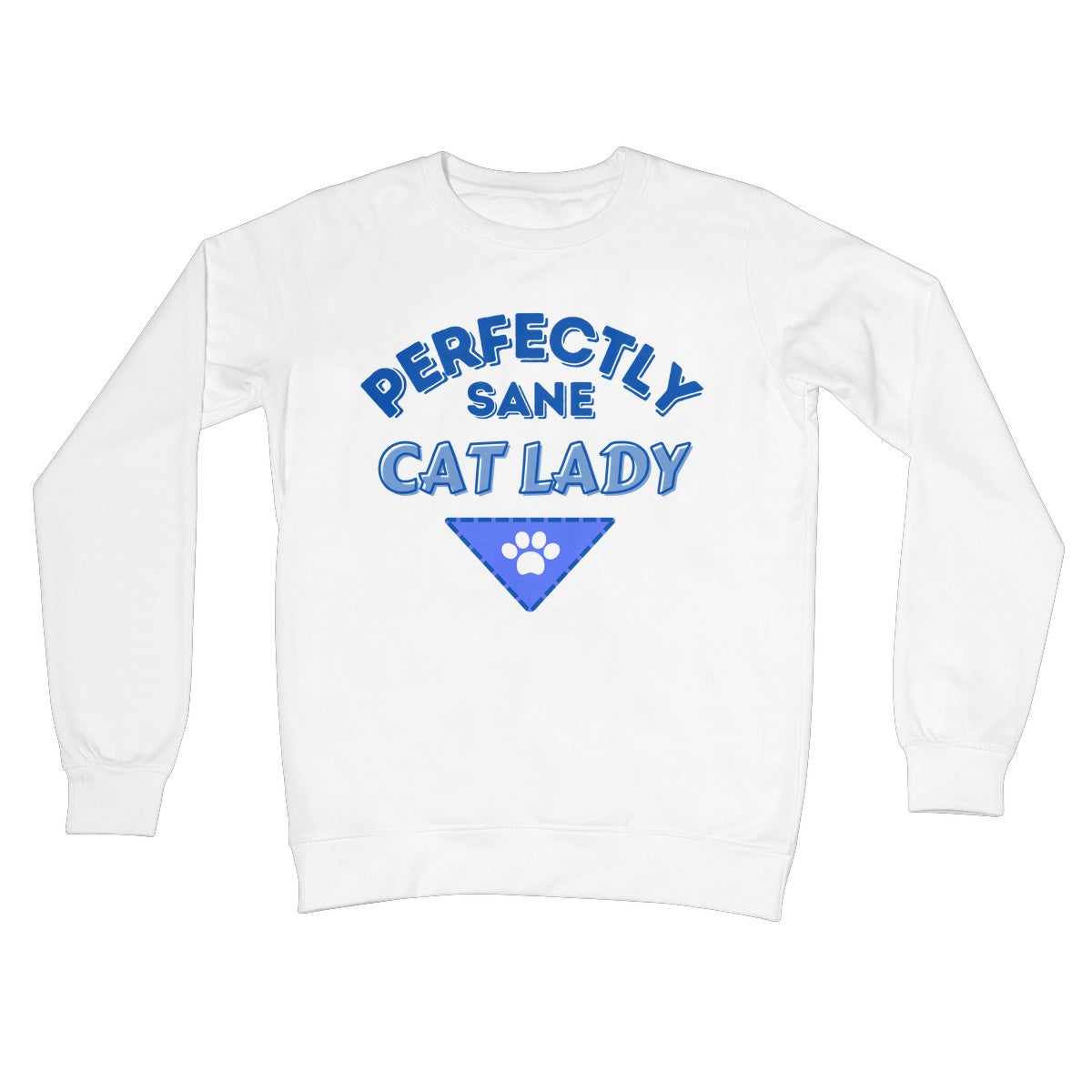 perfectly sane cat lady jumper white