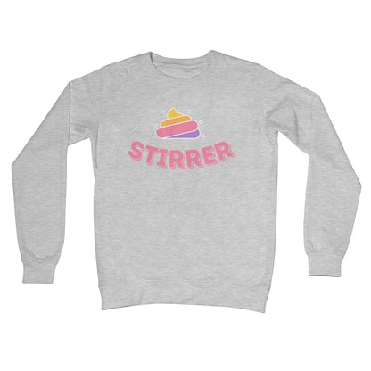 shit stirrer jumper grey