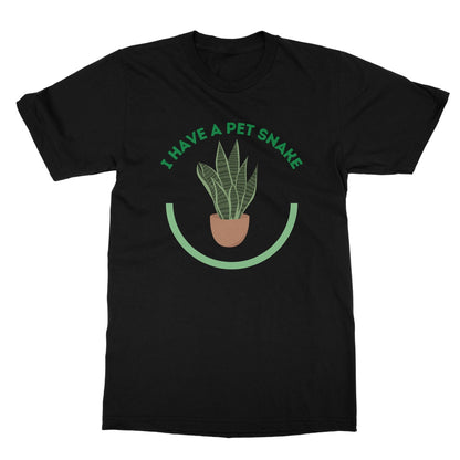 I Have A Pet Snake T-Shirt - Black - Funny T-Shirt