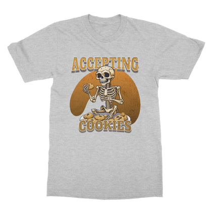 Accepting Cookies T-Shirt - Sport Grey - Funny T-Shirt
