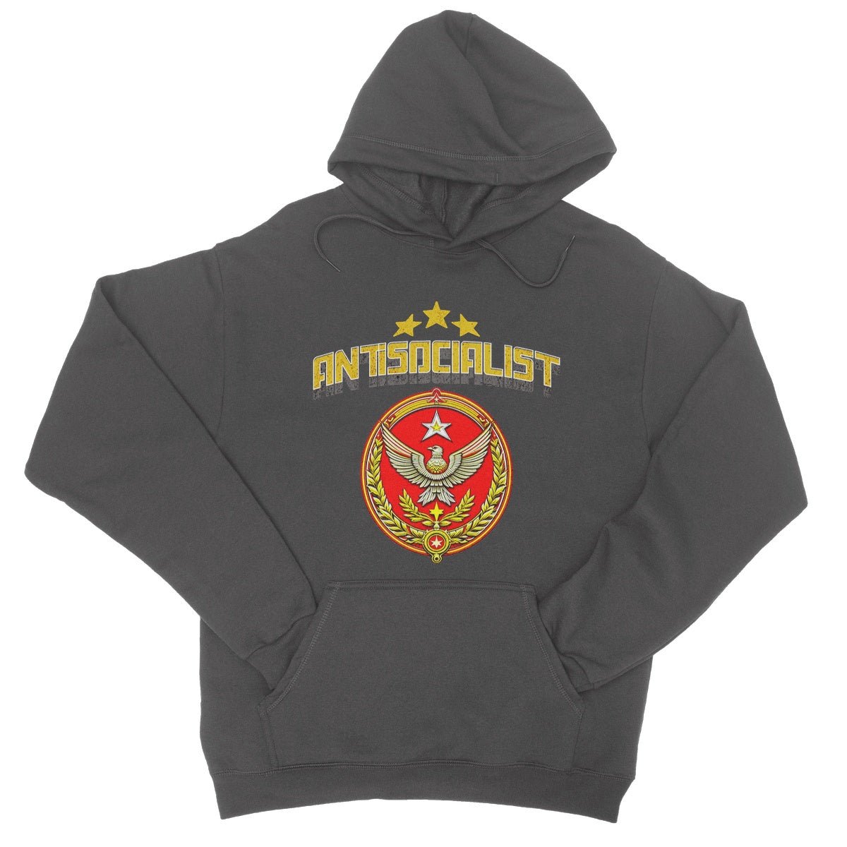 Antisocialist Hoodie - Charcoal - Funny Hoodie