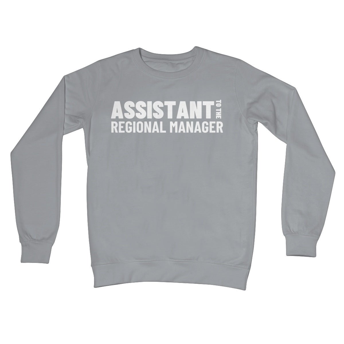 Assistant To The Regional Manager Jumper - Steel Grey - Funny Jumper