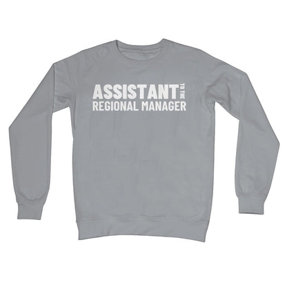 Assistant To The Regional Manager Jumper - Steel Grey - Funny Jumper