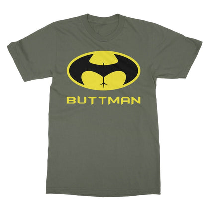 ButtMan T-Shirt - Military Green - Funny T-Shirt