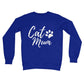 cat mum jumper blue