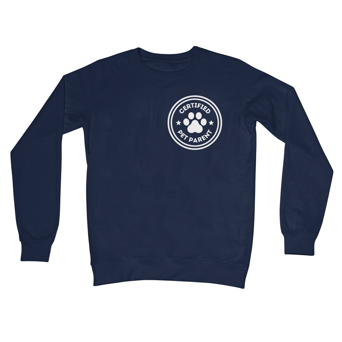 certified pet parent jumper navy