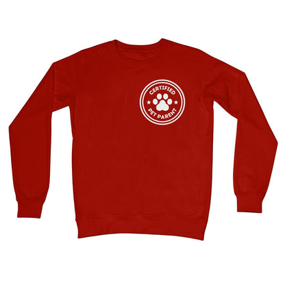 Certified Pet Parent Jumper - Fire Red - Funny Jumper