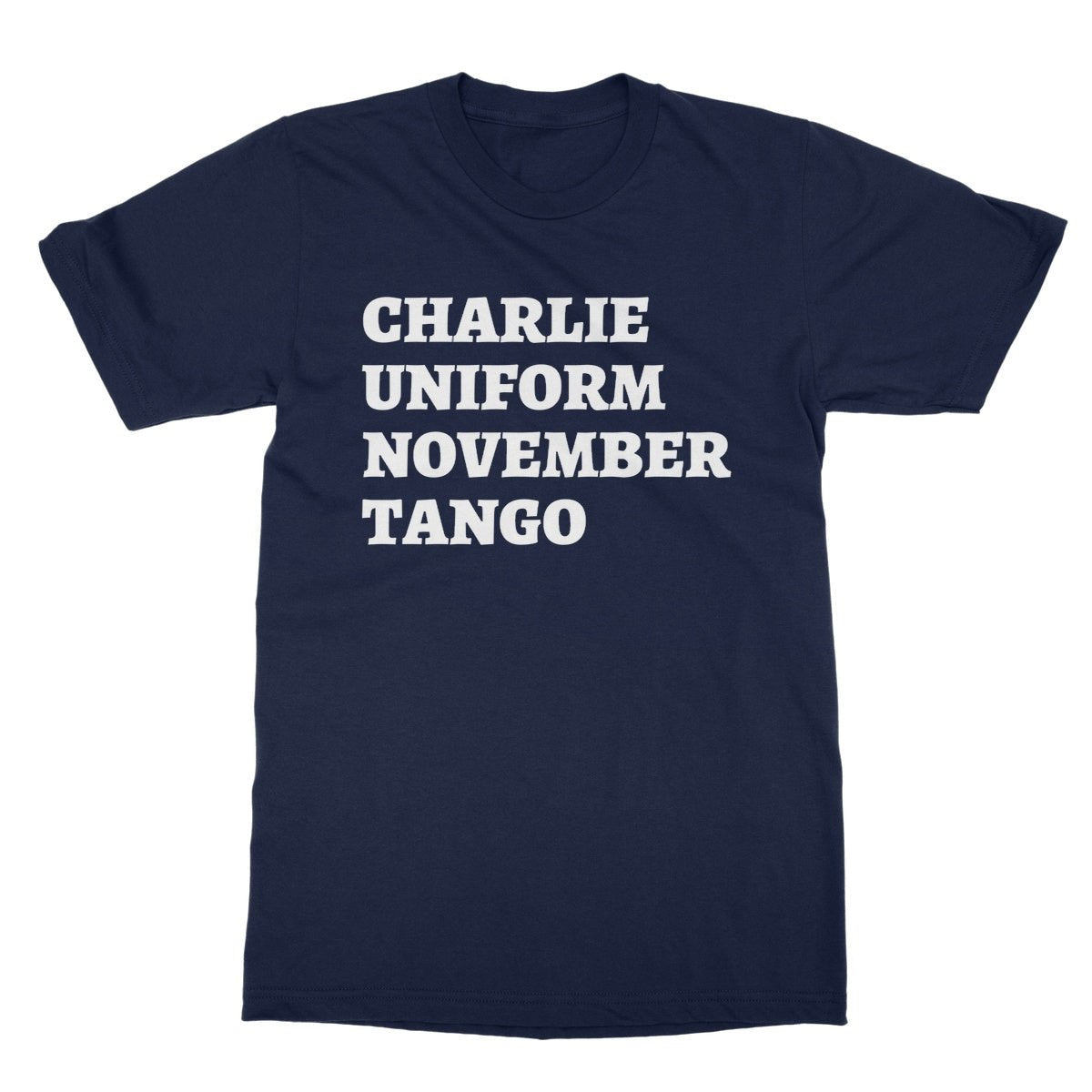 Charlie Uniform November Tango T-Shirt - Navy - Funny T-Shirt