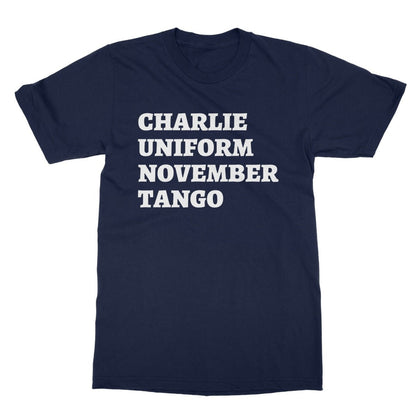 Charlie Uniform November Tango T-Shirt - Navy - Funny T-Shirt