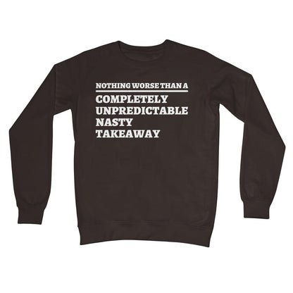 Completely Unpredictable Nasty Takeaway Jumper - Hot Chocolate - Funny Jumper