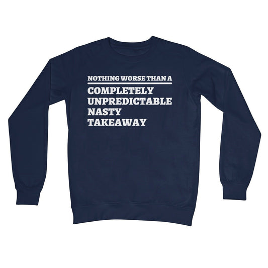 completely unpredictable nasty takeaway jumper navy