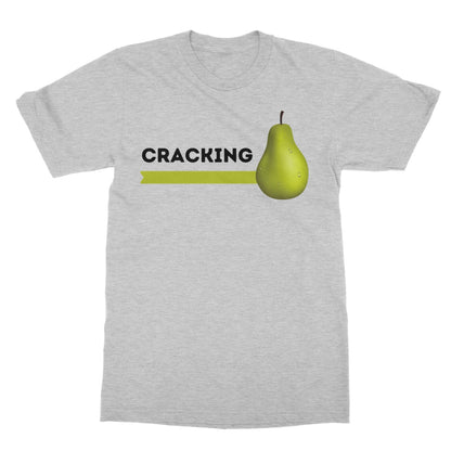 cracking pear t shirt grey