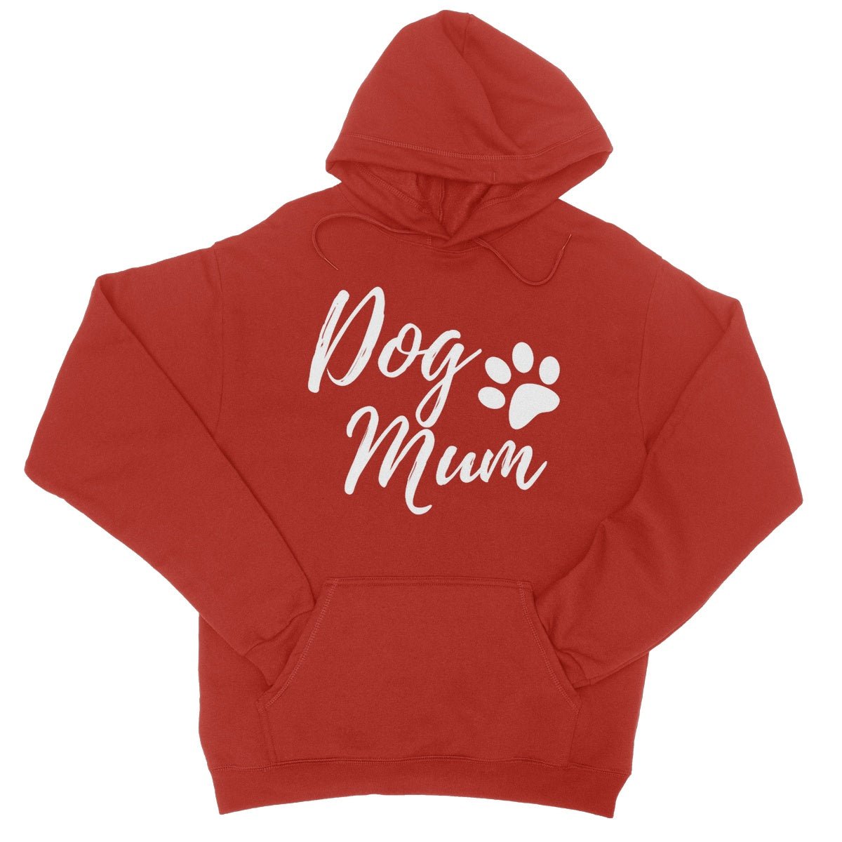 dog mum hoodie red