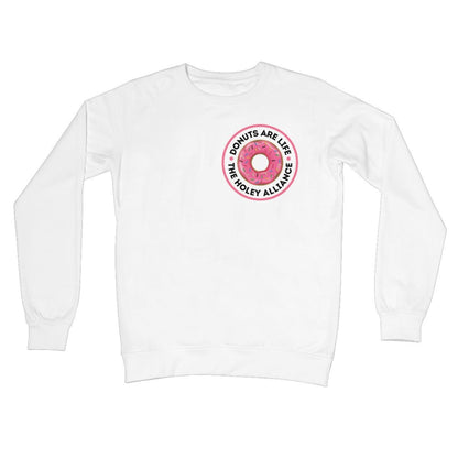 Donuts Are Life, The Holey Alliance Jumper - Arctic White - Funny Jumper