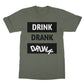 drink drank drunk t shirt green