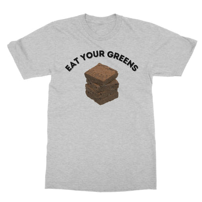 Eat Your Greens T-Shirt - Sport Grey - Funny T-Shirt