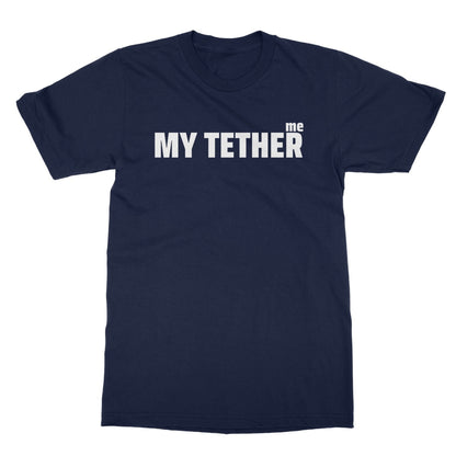 At The End Of My Tether T-Shirt - Navy - Funny T-Shirt