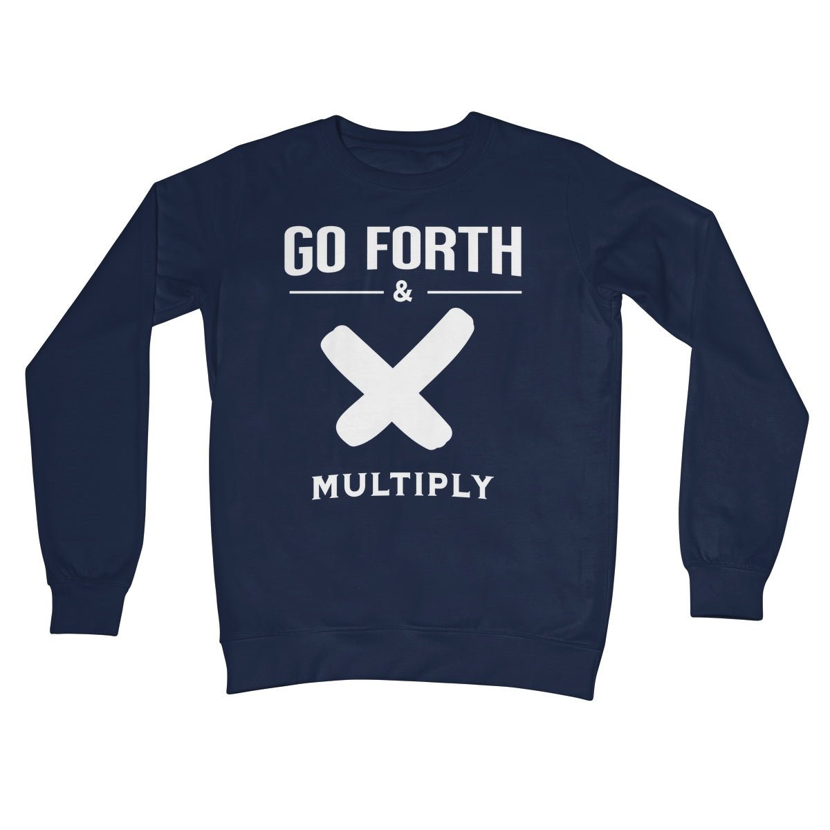 Go Forth & Multiply Jumper - Oxford Navy - Funny Jumper