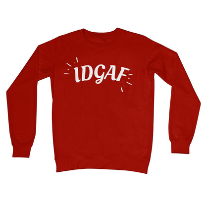 idgaf jumper red