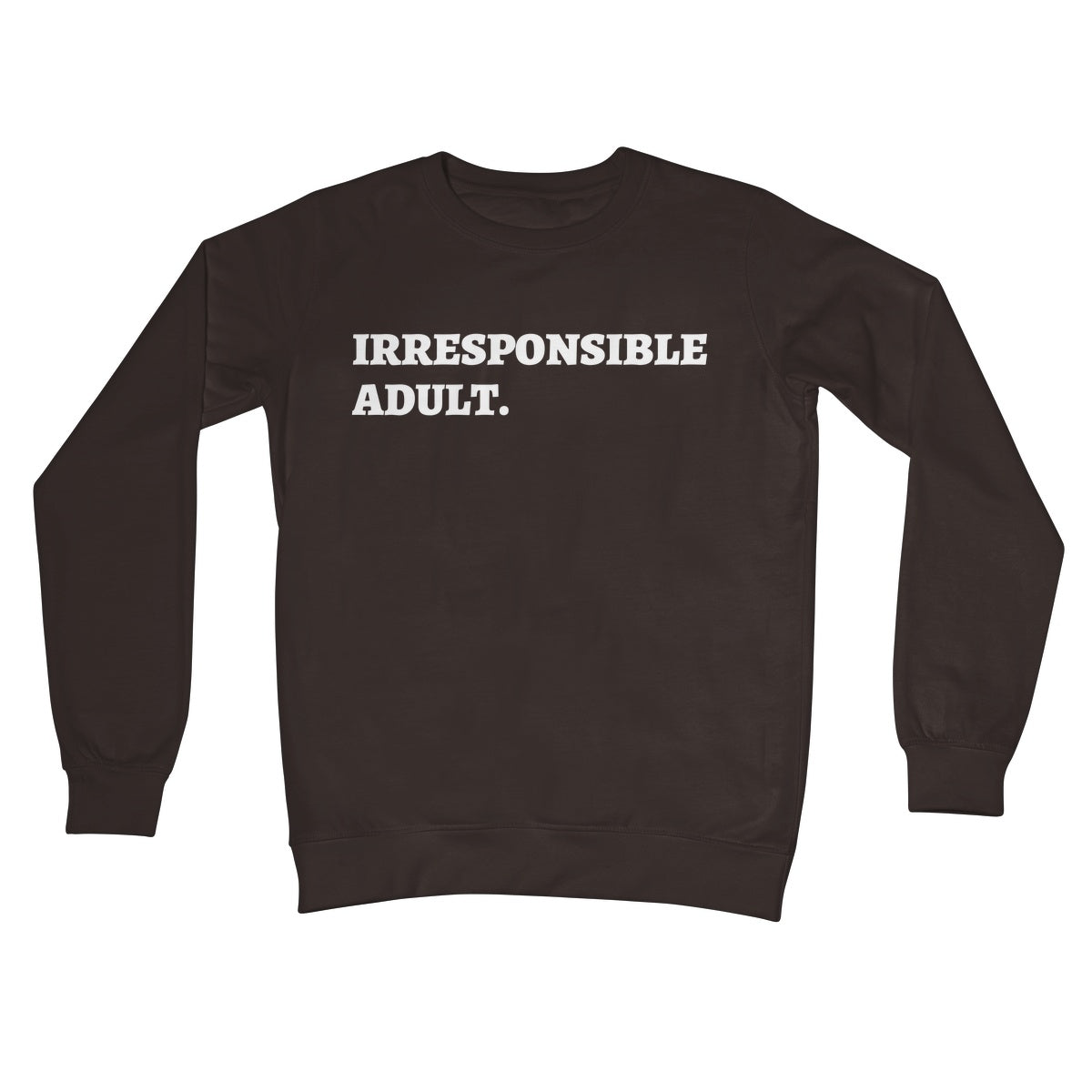 irresponsible adult jumper brown