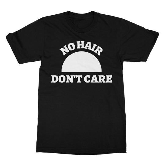 no hair don't care t shirt black