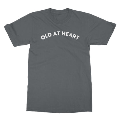 Old At Heart T-Shirt - Charcoal - Funny T-Shirt